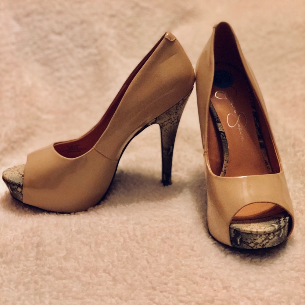 Jessica Simpson open toed heels